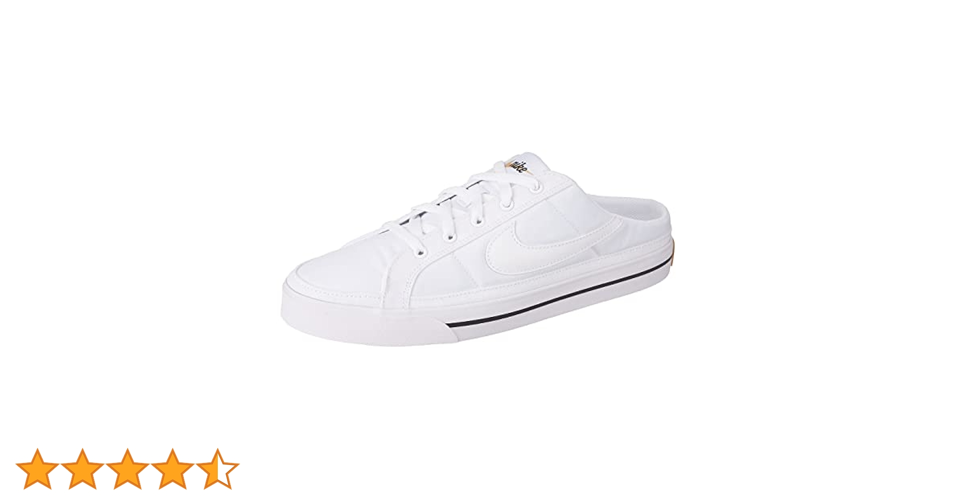 Nike Court Legacy Mule Womens Shoes, White/Black/Gum Light